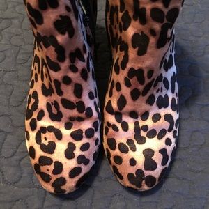 Leopard booties size 7.5